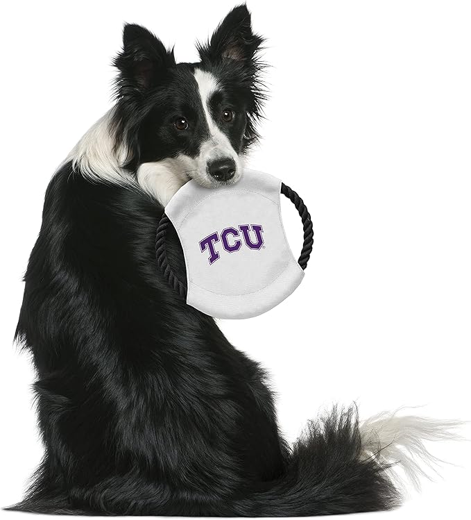 Littlearth NCAA Unisex NCAA Sock Monkey and Flying Disc Pet Toy Combo Set