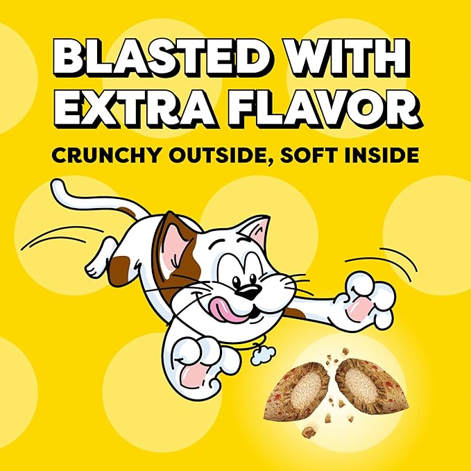 Temptations Cat Treats Wacky Blasts, Cluckin’ Bacon Flavor, 3 oz. Pouch (Pack of 12)