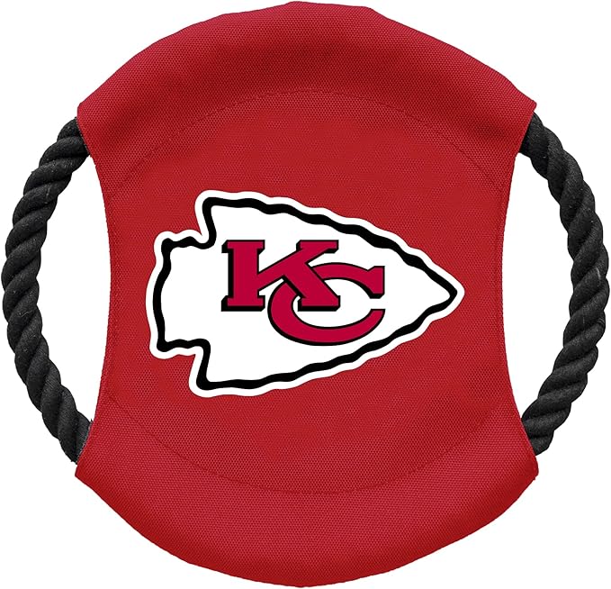 Littlearth NFL Unisex NFL Sock Monkey and Flying Disc Pet Toy Combo Set