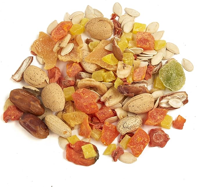Tropical Carnival Brown’s Gourmet Macaw Bundle Gourmet Macaw Big Bites Food for Big Beaks 5lb and Fruit & Nut Big Bites Treats. 10oz