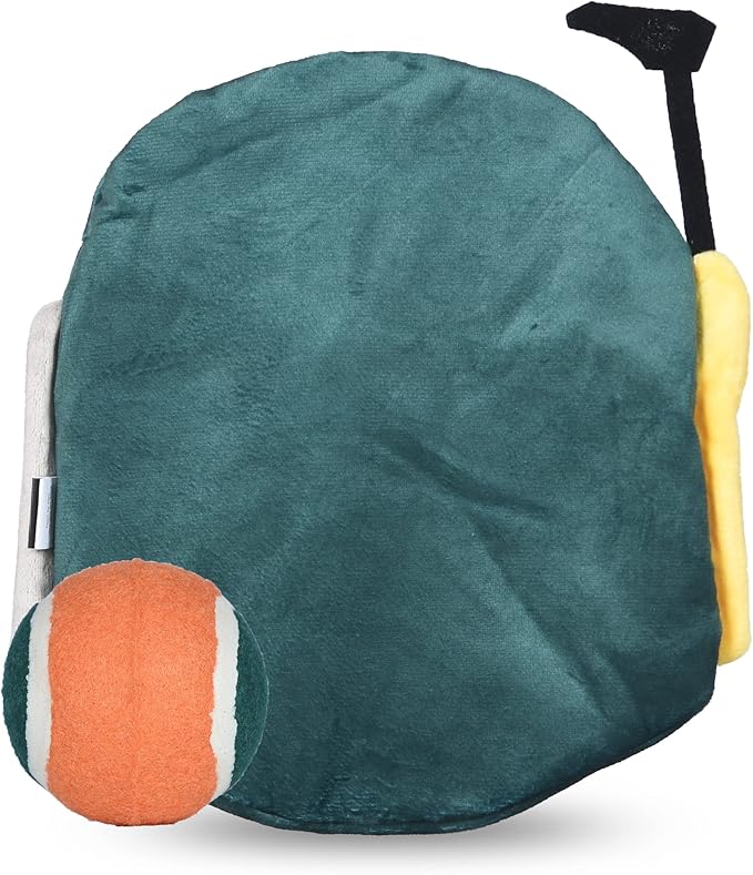 Star Wars for Pets Boba Fett Fetch It Helmet Tennis Ball Dog Toy | Fetch Toy with Ball for Dogs | Dog Toys, Crinkle Dog Toys, Fan Gifts Pet Gifts, 11 Inch (FF19191)