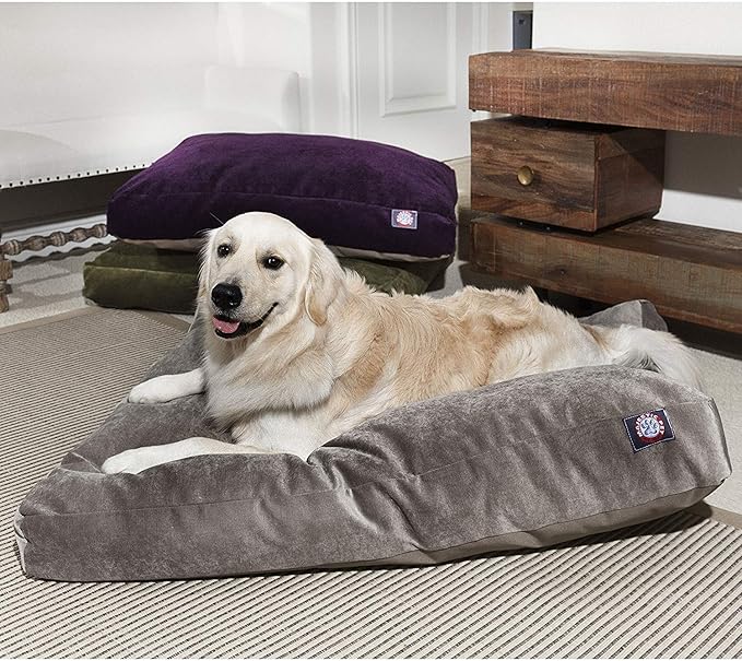 Majestic Pet Villa Rectangle Dog Bed Washable – Non Slip Comfy Pet Bed – Crate Bed with Removable Washable Cover – Kennel Bed for Sleeping, Polyester Fiber, Small, Apple