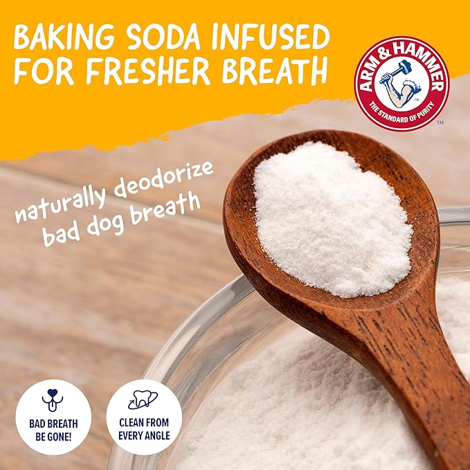 Arm & Hammer Nubbies Duality Bone Dog Dental Chew Toy, Green Apple Flavor, Baking Soda Infused, Nubby Grooves Reduce Plaque and Tartar, No Stuffing, for Moderate Chewers