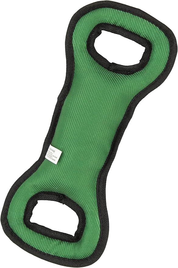 Zubaz NFL Team Logos and Colors Tug Dental Toy with Squeaker for Dogs & Cats, New York Jets
