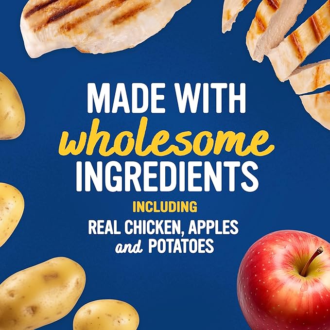 Blue Dog Bakery Protein Jerky Nuggets, Made w/Real Chicken & Apples, USA Chicken #1 Ingredient, Healthy Dog Treats, All Natural, 6 oz (Pack of 1)