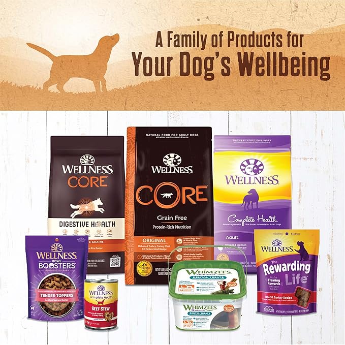 Wellness 95% Beef Adult Canned Wet Dog Food, Grain Free, Natural, 13.2 oz, Pack of 12 Cans