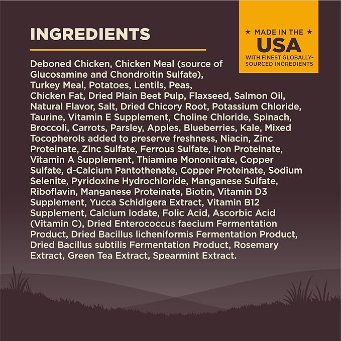 Wellness CORE Puppy Dry Dog Food, Grain Free Kibble, Natural, High Protein, Chicken and Turkey Recipe, 4 lb Bag