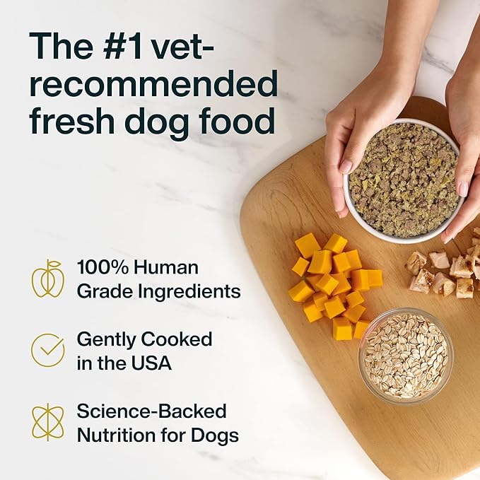 Just Food For Dogs Vet RX Frozen Fresh Prescription Dog Food, Human Grade, Vet Recommended Fresh Pet Meal or Toppers, Limited Ingredient, Prescription Diet, Metabolic Support 18 oz - 7 Pack
