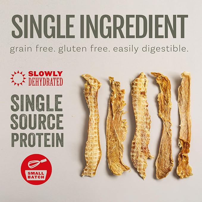 Polkadog Chicken Strip Jerky Dog Treats - Farm-Raised Chicken, All Natural, Single Ingredient, Lean Protein & Omega-3 Rich Snacks for Dogs, Great for All Breeds, Made in USA - 2lb