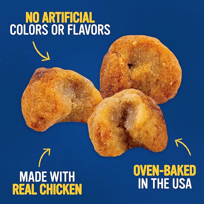 Blue Dog Bakery Protein Nuggets Snack | Small, Soft & Chewy Chicken & Apple Flavor | Natural Healthy Dog Treats, 6 oz (Pack of 8)