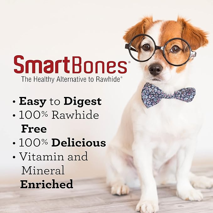 SmartBones No Artificial Colors or Preservatives Pretzel-Style Chews, Treat Your Dog to a Fun Shapped Rawhide-Free Chew 8 Count (Pack of 24), Count: 192