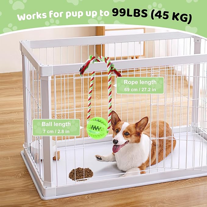 Interactive Dog Toys, Crate Training Aids for Puppies, Reduce Stress Anxiety Peanut Butter Dog Food Treat Dispenser Toys(Green)