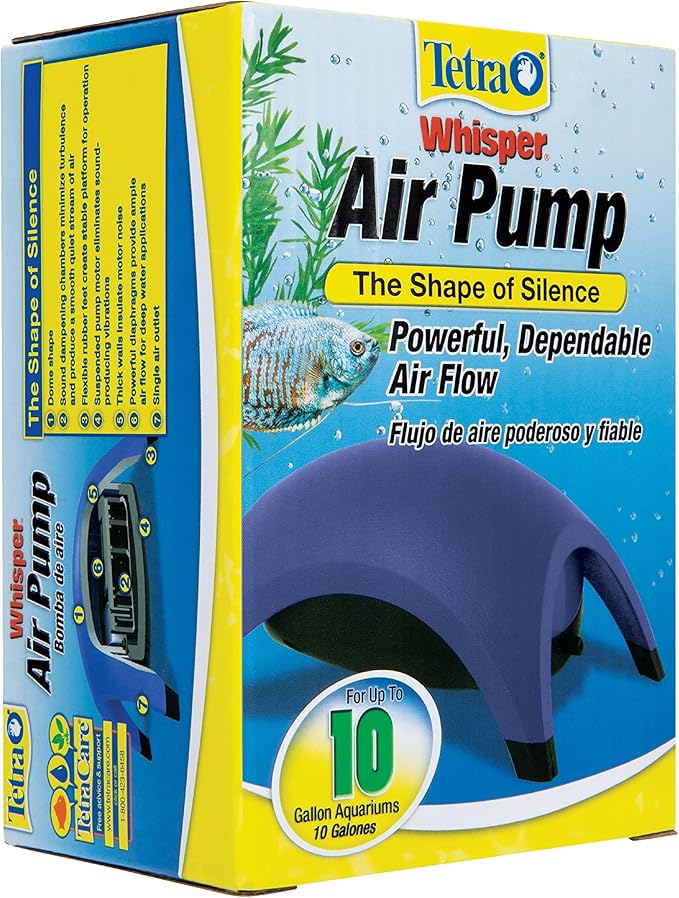 Tetra Whisper Easy to Use Air Pump for Aquariums (Non-UL) (Pack of 2)