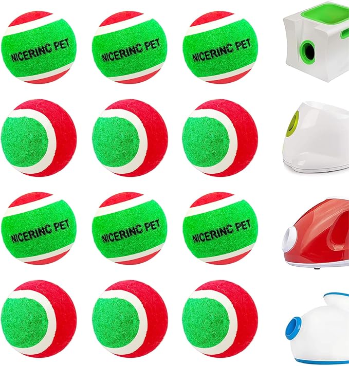 X-Small Dog Tennis Balls Dog Toys Ball 1.5" Pack of 12, Fit Ball Launchers,Dog Toys