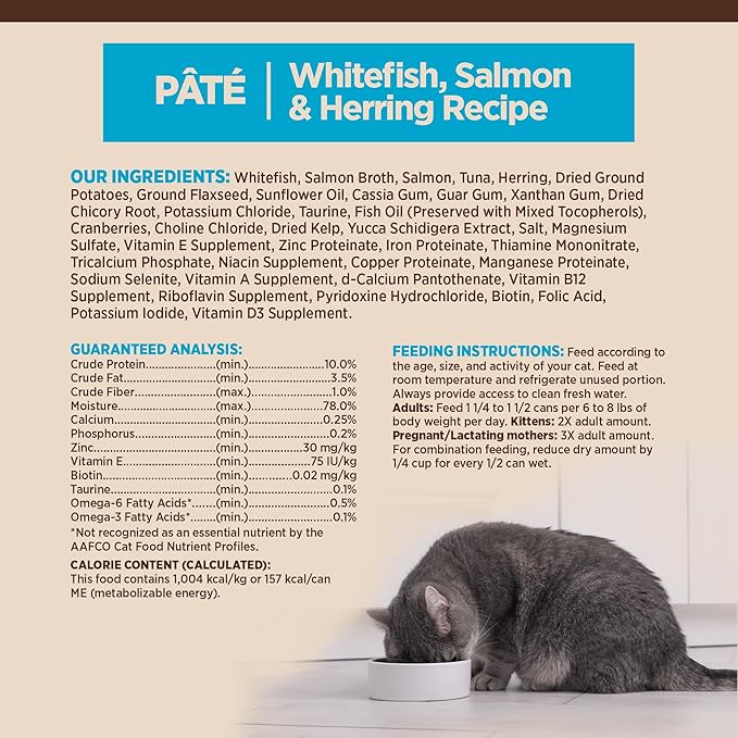Wellness CORE Salmon, Whitefish and Herring Recipe Cat Food (Pack of 24, 5.5-Ounce Cans)