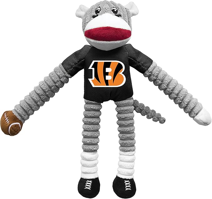 Littlearth NFL Philadelphia Eagles Sock Monkey Pet Toy, Team Color, One Size