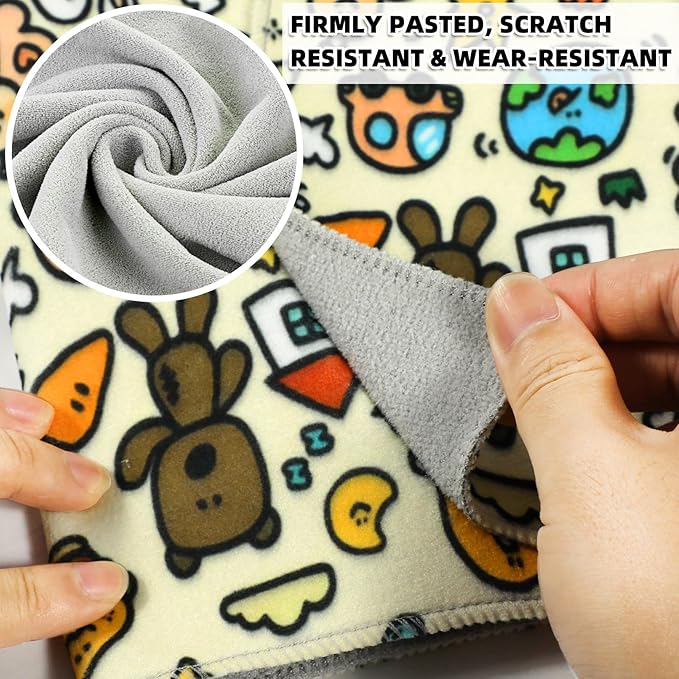 Cat Wrap for Grooming Cutting Nails Velcro Fabric for Cats Restraint for Nail Clipping Self Adherent Anti Bite Anti Scratch Swaddle Burrito Wrap (Yellow, XL)