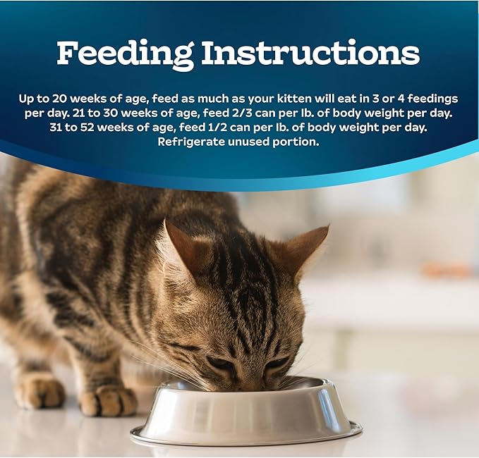 Blue Buffalo Tastefuls Wet Cat Food Paté for Kittens, Made with Natural Ingredients | Chicken Entrée, 3-oz. Cans (24 count )