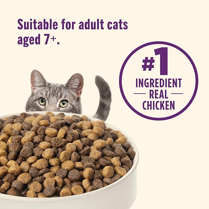 Nutrish Senior Healthy Aging Dry Cat Food, Chicken, Chickpea and Salmon, 3 lb. Bag (Rachael Ray)