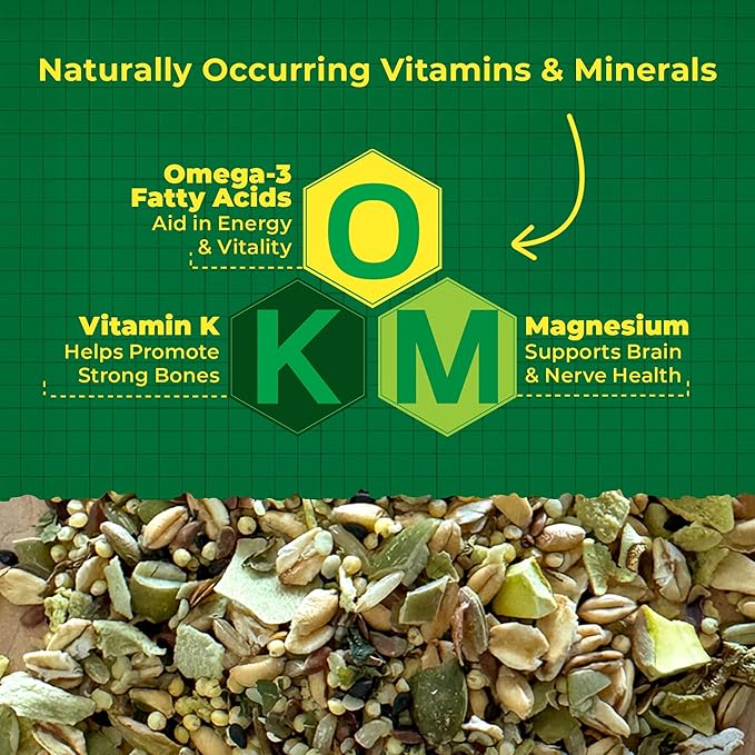 Essential Energy Organic Parrot Food, USDA Certified, Non-GMO, for Small and Medium Parrots, 2 lbs