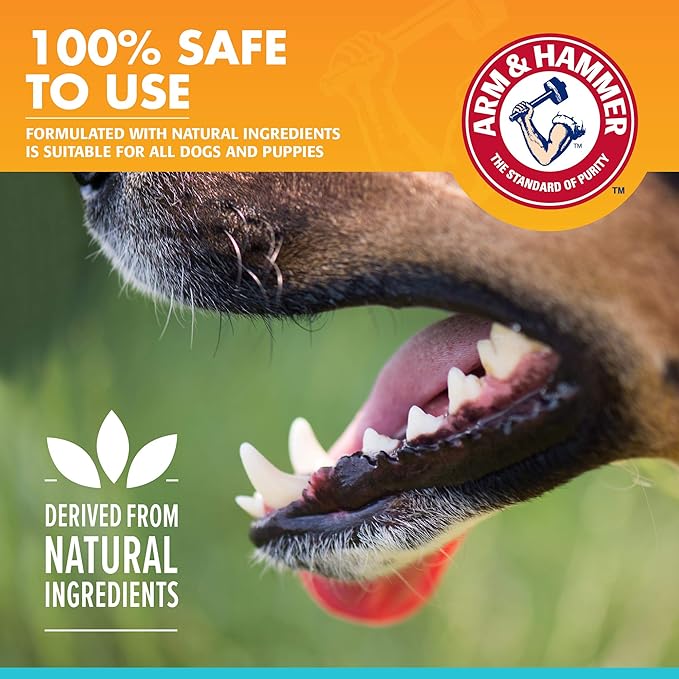 Arm & Hammer for Pets Fresh Breath Enzymatic Dog Toothpaste, Chicken Flavor, Safe for Puppies and Adult Dogs, Daily Baking Soda Dental Gel to Eliminate Bad Breath, 2.5 Oz - 72 Pack
