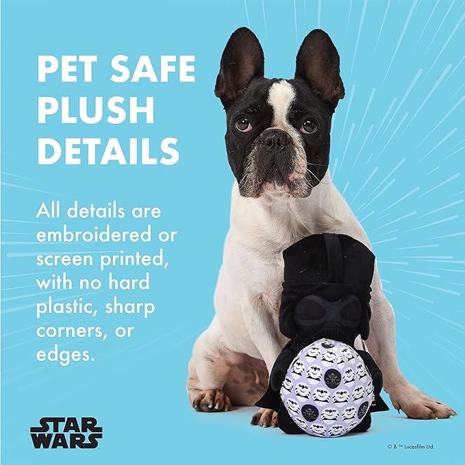 STAR WARS Easter 9" Darth Vader Empire Egg Squeaker Pet Toy | 9 Jumbo Plush Squeaker Easter Vader Pet Toy Toy for Dogs Easter Stuffed Darth Vader 9 inch