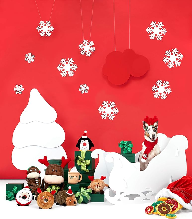 ZippyPaws - Holiday Donutz Buddies Squeaky Dog Toys - Penguin