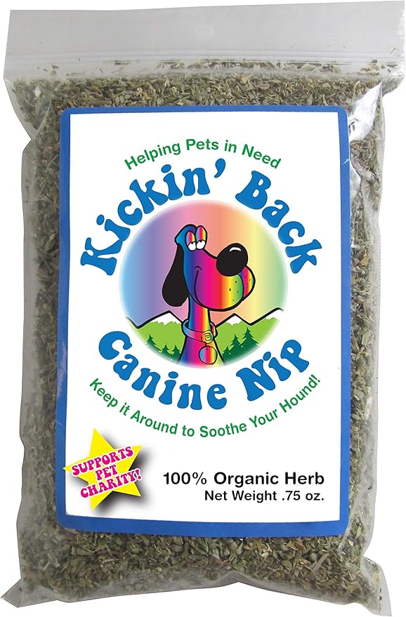 Colorado Kitty Pot Kickin' Back Canine Nip Organic Catnip, 3.5x5" Poly Bag with Hang Hole, 0.75 oz