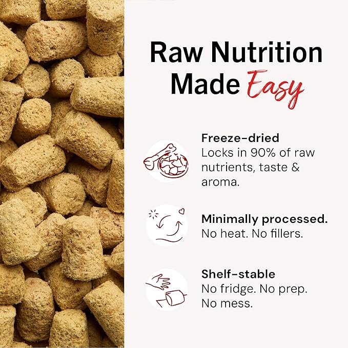 Stella & Chewy's Freeze-Dried Raw Chicken Meal Mixers- Dog Food Topper and Mixer - Made with 95% Cage-Free Chicken, Organs & Bone - Perfect for Picky Eaters - Grain-Free - 18oz