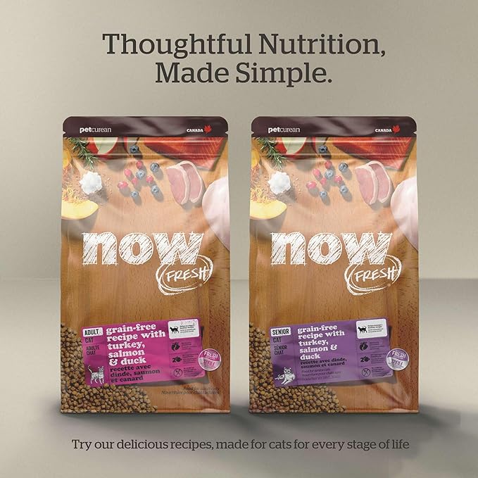 Now Fresh Kitten Dry Cat Food, Turkey, Salmon & Duck Recipe, Grain-Free, Chicken-Free, 3 lbs