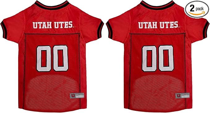 NCAA College University of Virginia Cavaliers Mesh Jersey for Dogs & Cats, Large. Licensed Big Dog Jersey with Your Favorite Football/Basketball College Team (Pack of 2)
