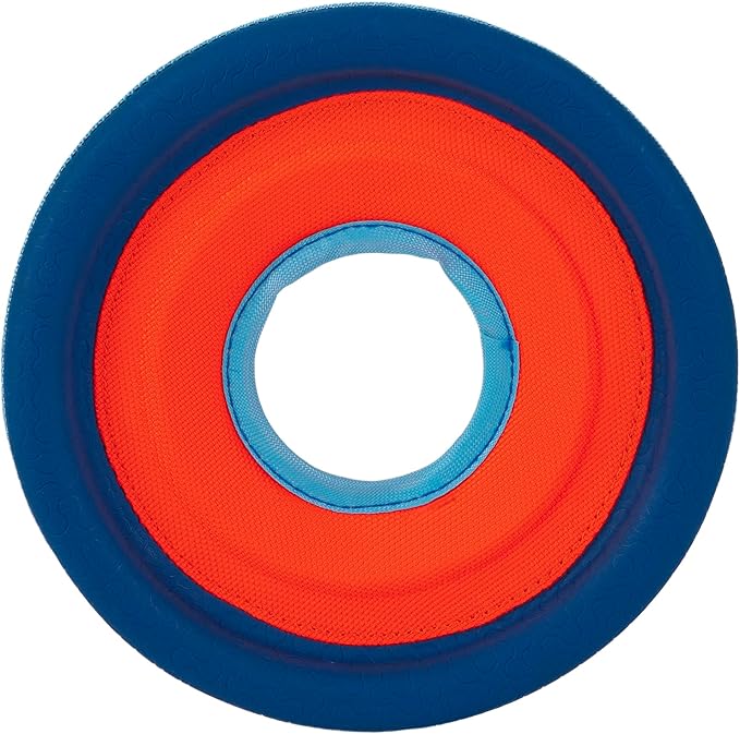 Chuckit! Zipflight Flying Disc Dog Toy, Small (6"), Green and light Blue