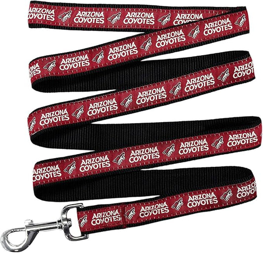 Pets First NHL Arizona Coyotes Leash for Dogs & Cats, Medium. - Walk Cute & Stylish! The Ultimate Hockey Fan Leash!, 4 ft Long x 0.62 in Width, COY-3031-MD