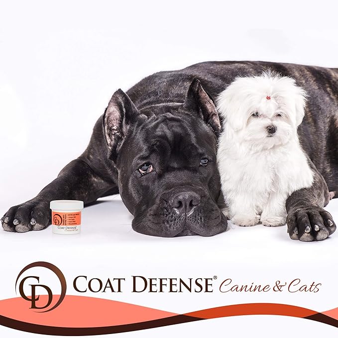 COAT DEFENSE Trouble Spot Drying Paste | Made in USA | 5 Oz Dog & Cat Skin Care, Itchy Skin & Allergies, Alleviates Hot Spots for Dogs & Cats, Insect Bites Relief & Dog Wound Care