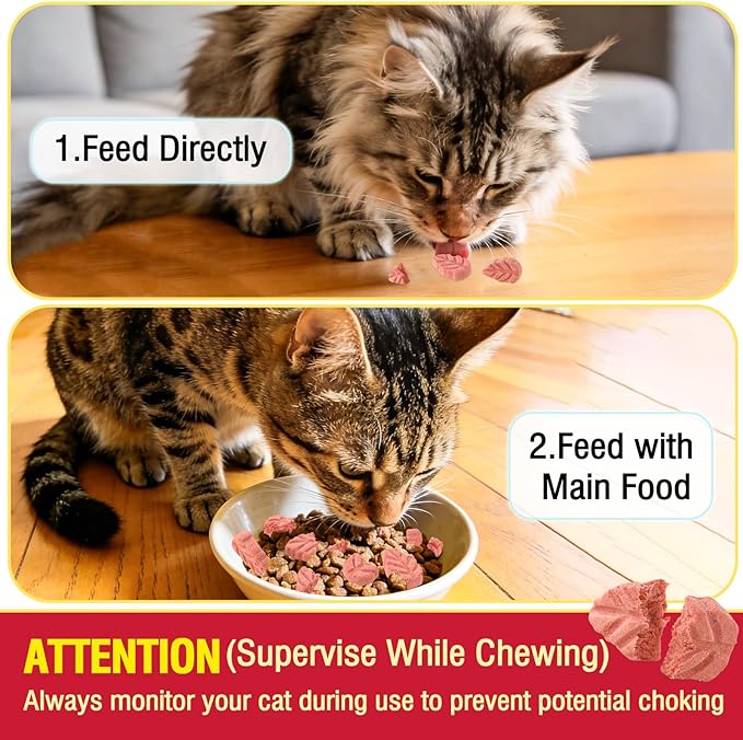 50g Cat Cranberry Treats, Chicken Cat Treats for Protect Urinary Tract and Teeth Cleaning, Edible Cats Snack
