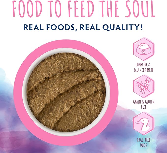 Soulistic Paté, Duck and Tuna Dinner in a Hydrating Purée, 2.8oz Can, Pack of 12
