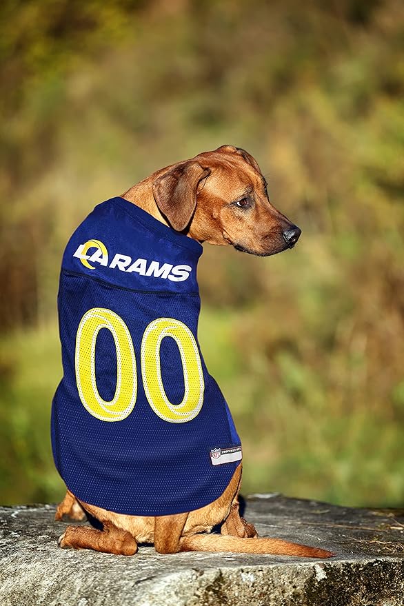 NFL STL-4006-MD LOS ANGELES RAMS DOG Jersey, Medium
