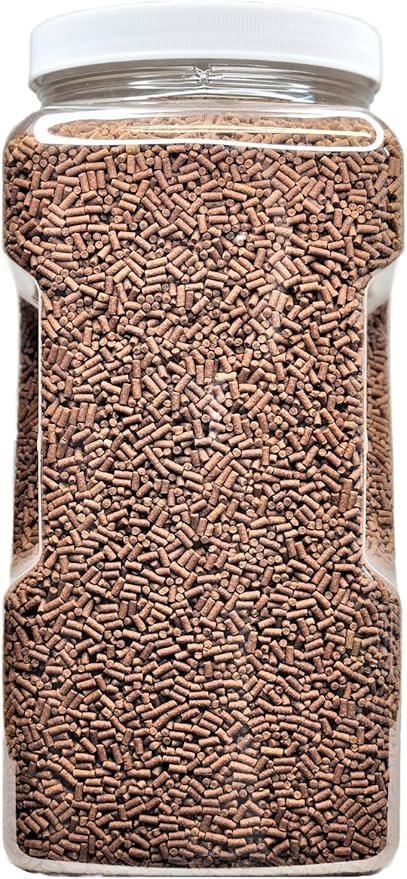 Shrimp Pellets, 40% Protein Sinking Pellet, 1/16" x 3/8" Pellets for Shrimp, Snails, Crabs, Catfish, Plecos for All Tropical Fish, by Zeigler…5-lb 8oz Lg Jar