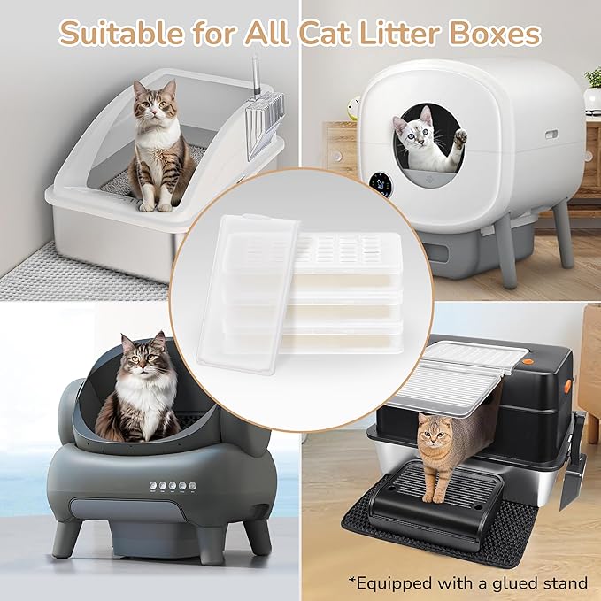 Pet Odor Eliminator, Exclusive for Self Cleaning Litter Box/Stainless Steel, Cat Urine & Pet Odor Control (3-Pack)