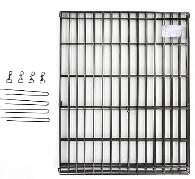 MidWest Homes for Pets 48-Inch Exercise Pen, for Indoor and Outdoor Use, 16 Sq Feet of Play, Single Door Folding Dog Pen, with Large Door Opening & Secure Latch, Easy to Set Up, Foldable Dog Playpen