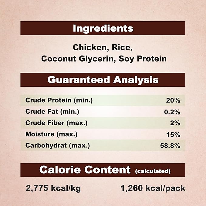 A Freschi srl Chicken Dog Treats, All Natural, Healthy & Easily Digestible, Low-Fat Puppy Chews, Human Grade Training & Rewards Dog Snacks, Rice Bone, 16 oz Pack