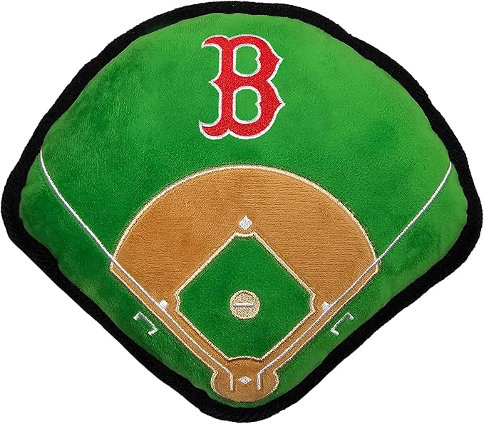 Pets First MLB Boston RED SOX Baseball Field Tough Toy for Dogs, Best MLB Dog Toy with Team Logo