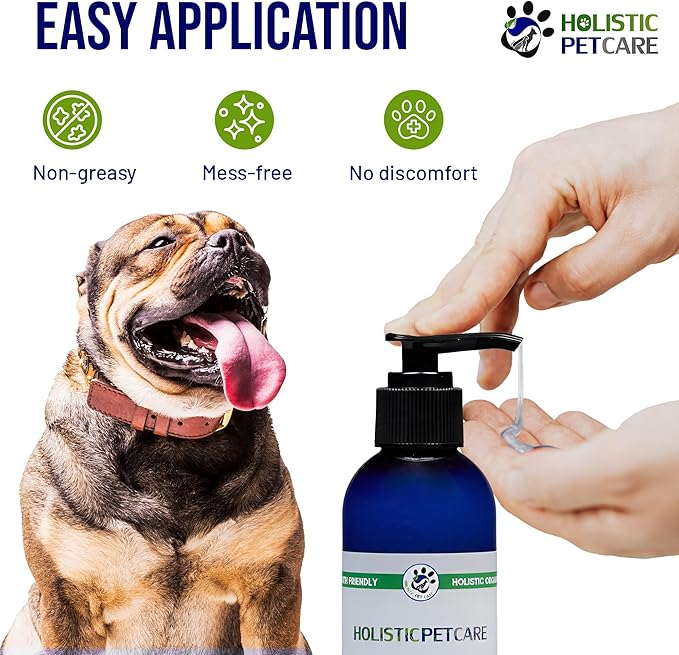 HOLISTIC PET CARE Colloidal Silver Gel – Natural Healing Gel for Pets, Non-Irritating Formula for Skin Irritations, Minor Abrasions, and Dryness, Soothing and Gentle, 8oz Bottle