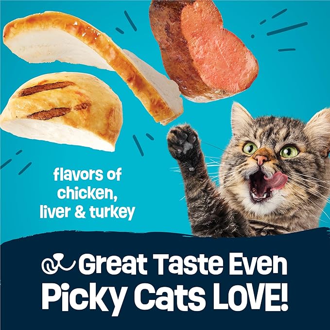 Friskies Purina Party Pack’d with Flavors of Chicken, Liver and Turkey Crunchy Dry Cat Food - 3 lb. Bag (Pack of 4)