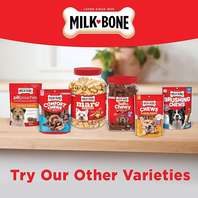 Milk-Bone Celebrate Birthday Cake Artificially Flavored Biscuits, Small Dog Treats, 8 oz. Bag (Pack of 2)