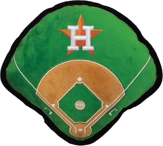 Pets First MLB Houston Astros Baseball Field Tough Toy for Dogs, Best MLB Dog Toy with Team Logo