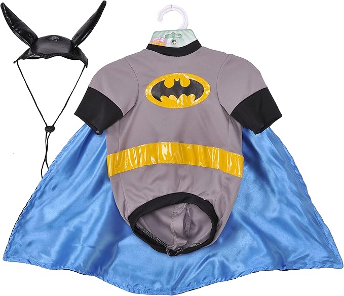 DC Comics Superheroes: Batman Pet Costume for Dogs or Cats by Rubies, Small