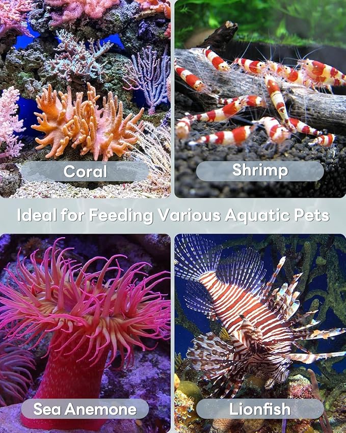 Pawfly 13.7 Pawfly 2 Pcs Aquarium Coral Feeder Manual Feeding Tube Coral Food Feeder Fish Excreta Cleaner Long Acrylic Syringe for Marine Fish Shrimp Aquatic Plants