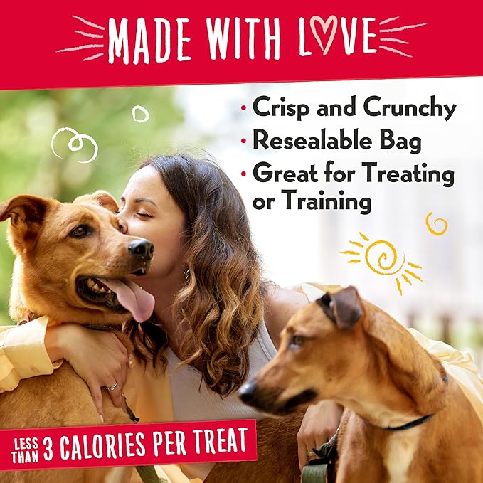 Charlee Bear Crunchy Dog Training Treats, Low Calorie (3 Kcal), Grain Free Natural Mini Dog Treats for Puppies, Small, Medium & Large Dogs, USA Made, Healthy 3 Flavor Variety Pack 8oz (3-Pack)