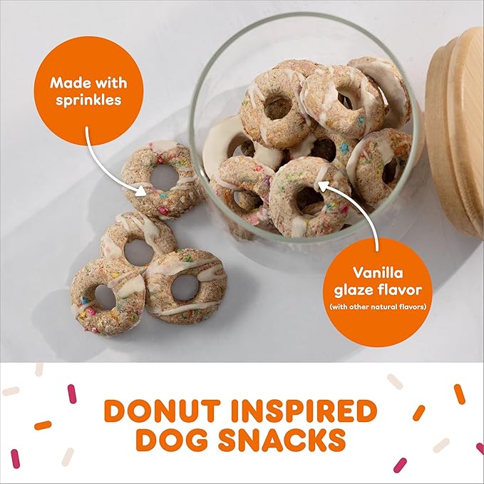 Milk-Bone Dunkin’ Vanilla Glaze Flavor Dog Biscuits with Other Natural Flavors, 8 Oz. Bag